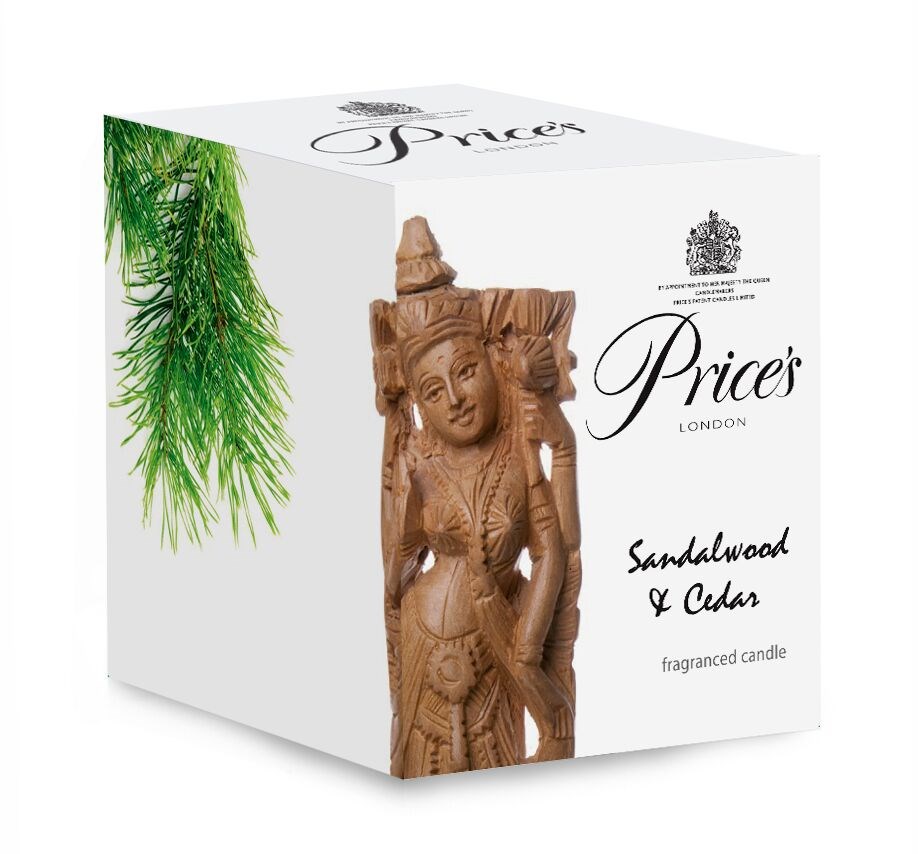 Price´s vonna sviečka v skle santalové drevo a ceder