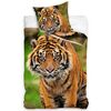 BedTex Bavlnené obliečky Tiger Indický, 140 x 200 cm, 70 x 90 cm