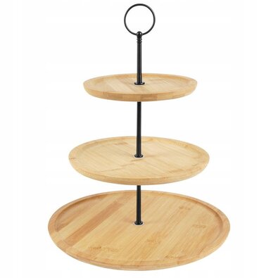 EH Bamboo tálalóállvány, magasság 34 cm