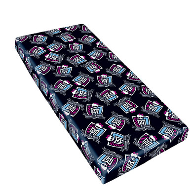 Dziecięce prześcieradło bawełniane Monster High, 90 x 200 cm