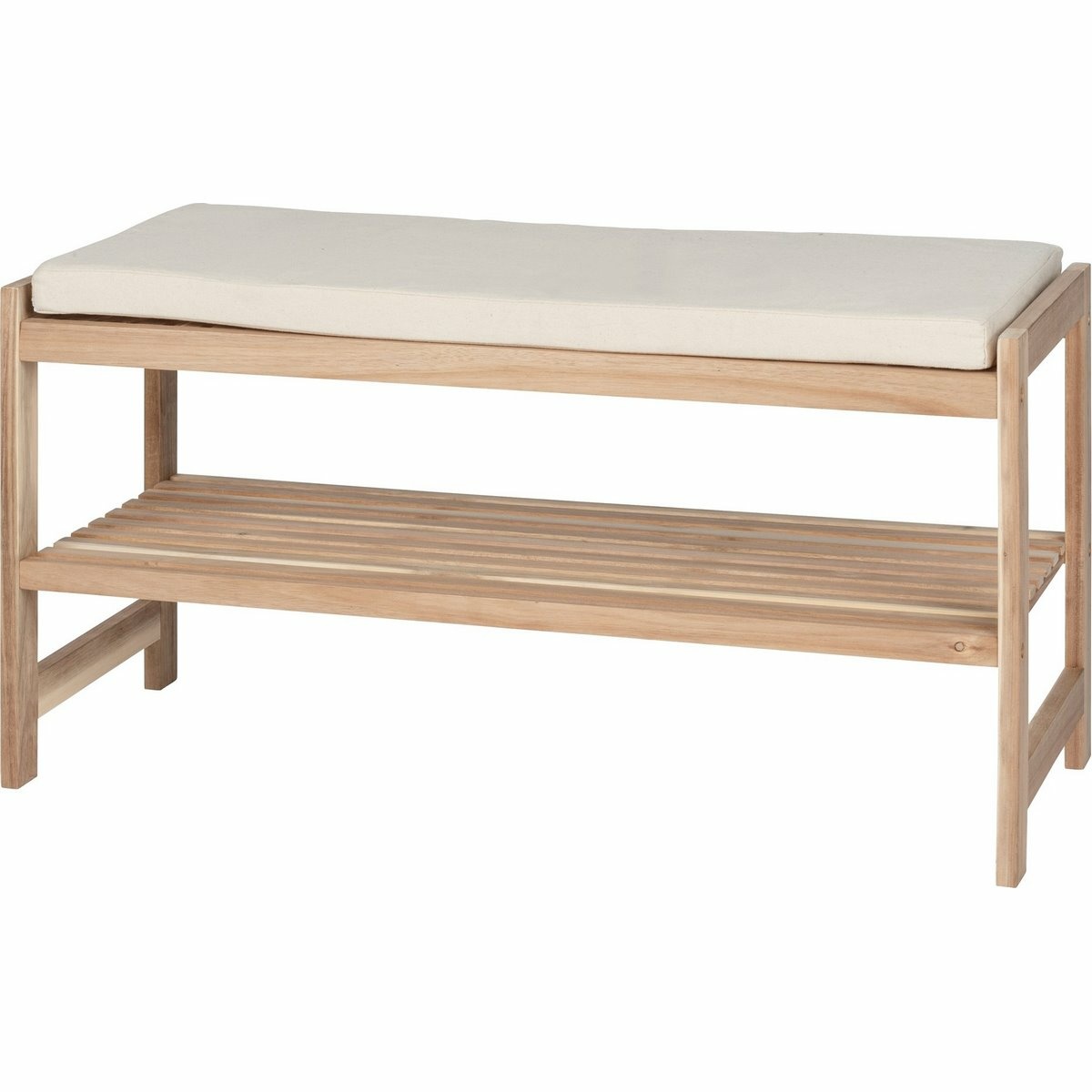 Wenko Drevená botník s sedadlom ACINA