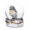 Weihnachts-Schneekugel „Wichtel“, silber, 6,5 x 8,5 cm