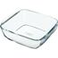 Pyrex Vas de sticlă pentru cuptor, pătrat, 2,2 l,25 x 22 x 7 cm