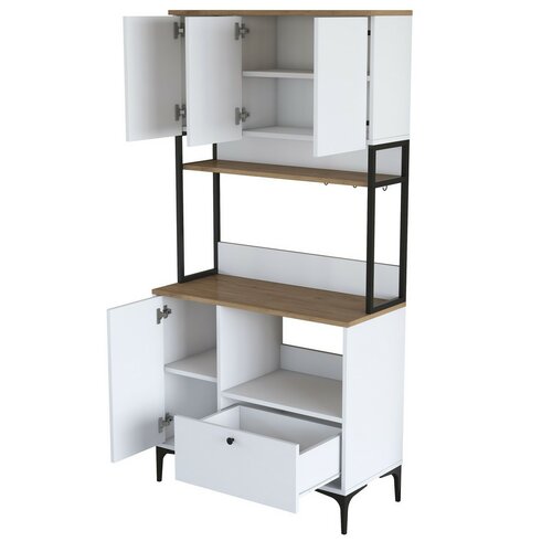 Schrank Jesy Walnut and White