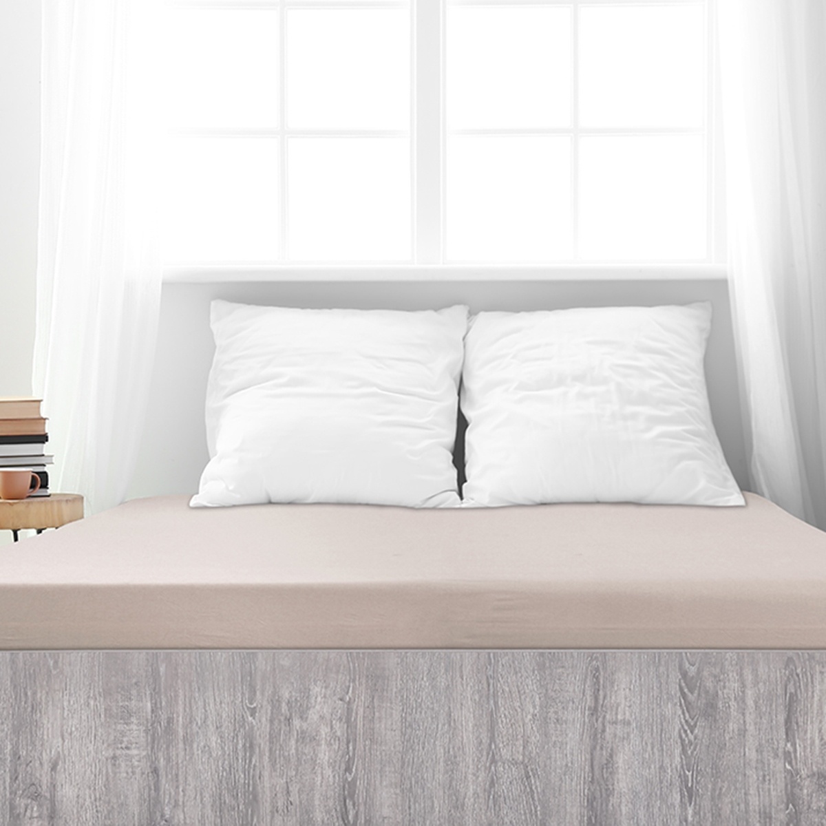 4Home Prześcieradło Premium jersey kawowe, 90 x200 cm, 90 x 200 cm