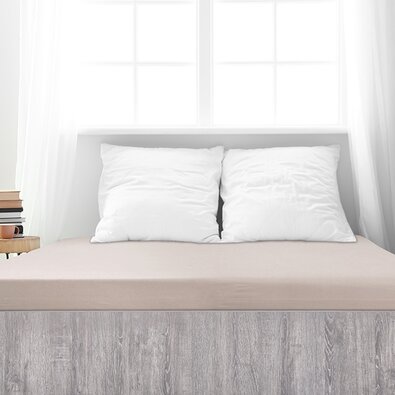Cearșaf de pat 4Home Premium jersey cafea , 90 x200 cm