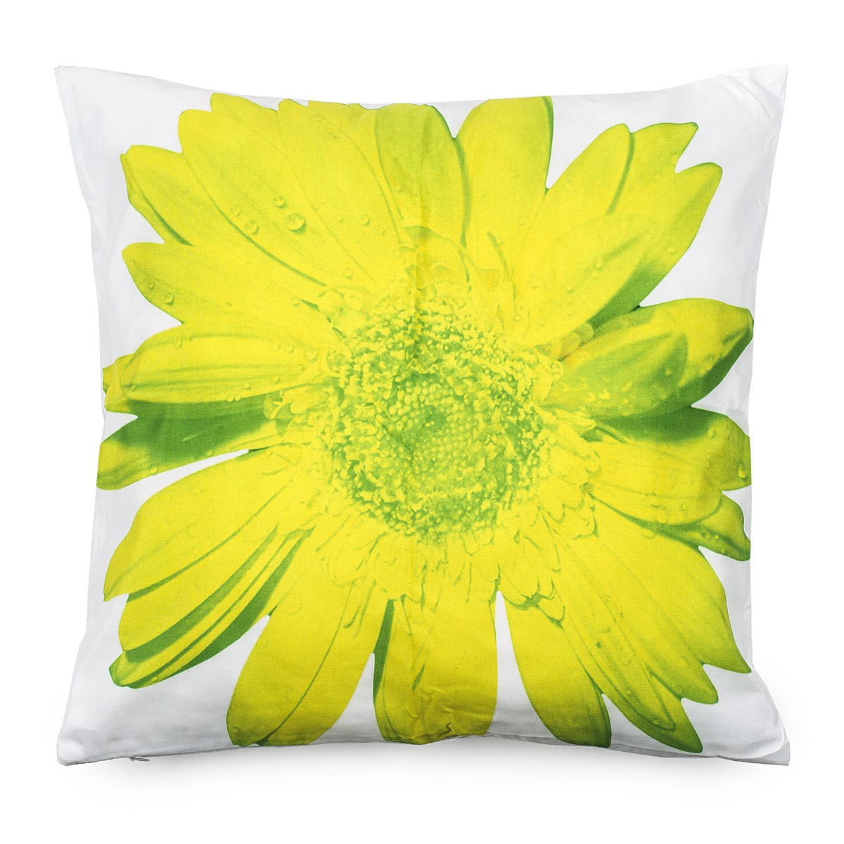 BO-MA Trading Obliečka na vankúšik zelený kvet, 45 x 45 cm