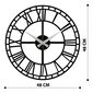 Ceas de perete Enzoclock - S002 Black , 48 x 48 cm