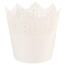 Plastový obal na květináč Krajka 11,5 cm, bílá