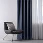 AmeliaHome Draperie Blackout Oxford Pleat indigo, 140 x 245 cm