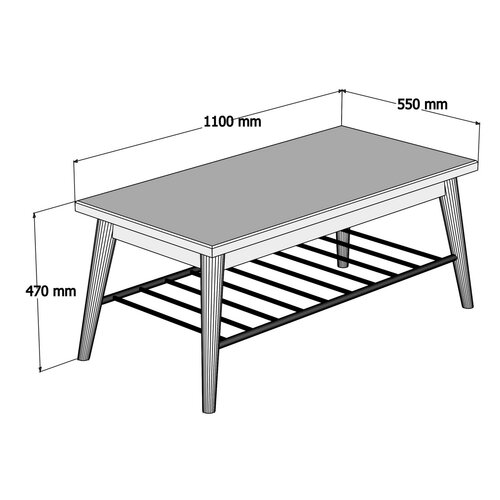 Konferenčný stolík Sakura Walnut