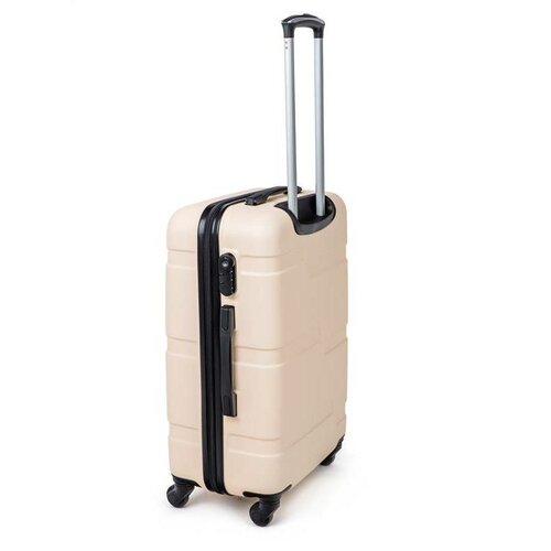 Pretty UP 3dílná sada cestovních kufrů ABS25, slonovinová