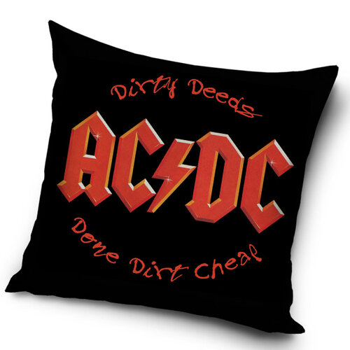 AC/DC Dirty Deeds párnahuzat, 45 x 45 cm