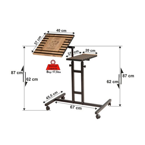 Glen Atlantic Pine laptop asztal
