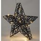 Stea de Crăciun Blackwire LED negru, 30 x 30 cm