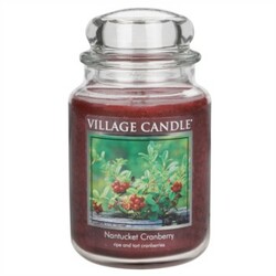 Village Candle illatgyertya, Vörösáfonya - Nantucked Cranberry, 645 g