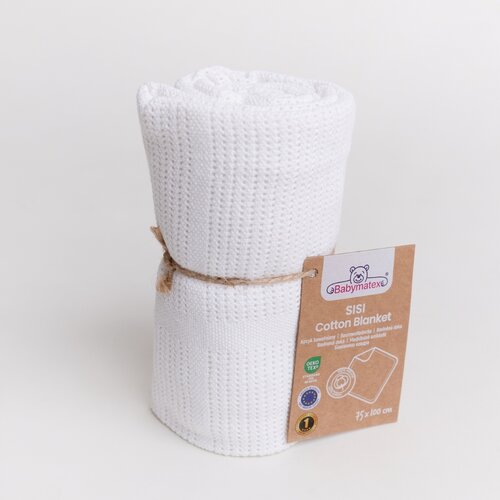 Babymatex Дитяча ковдра Sisi біла, 75 x 100 см