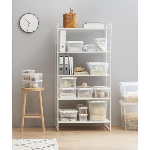 SmartStore Pojemnik z białymi klipsami Classic, 3,5 l