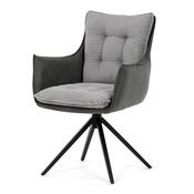 Zestaw krzeseł obiadowych z mechanizmem powrotnymDCH-D1345 GREY2, 2 szt.