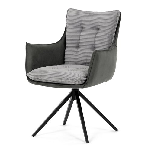 Set de scaune de sufragerie cu mecanism deîntoarcere DCH-D1345 GREY2, 2 buc.