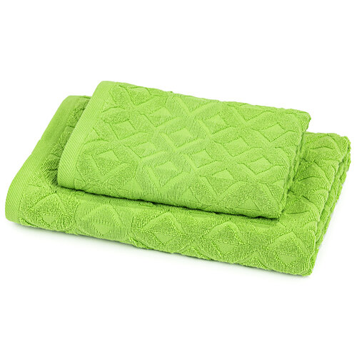 Zestaw Rio ręcznik i ręcznik kąpielowy zielony, 50 x 100 cm, 70 x 140 cm