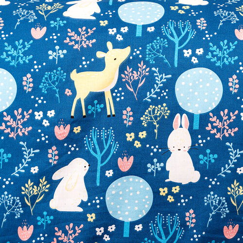 4Home gyermek pamut ágyneműhuzat Nordic Woodland, 140 x 200 cm, 70 x 90 cm