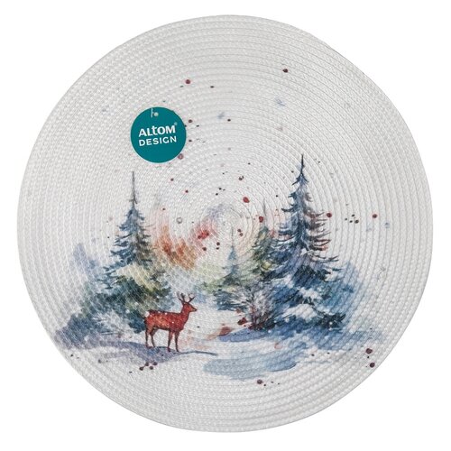 Suport farfurie Altom Winter forest, diametru 38 cm