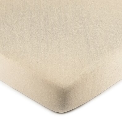 4Home Jersey-Spannbettlaken Beige, 90 x 200 cm