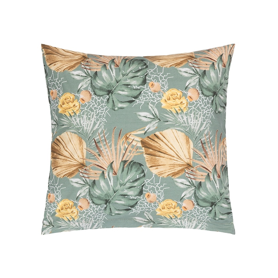 Bellatex Vankúšik Adela Monstera, ruže žltá, 40 x 40 cm