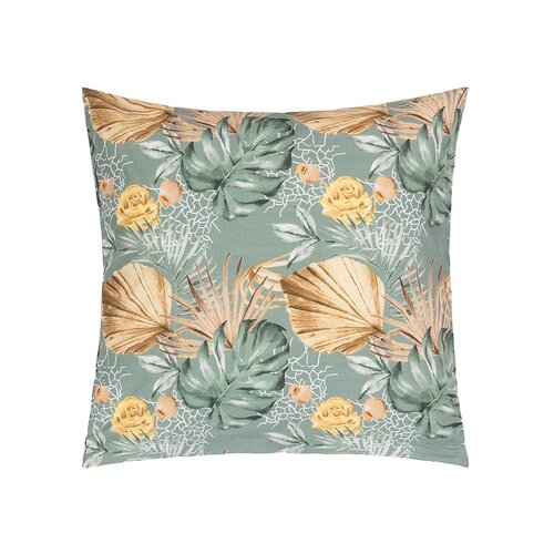 Bellatex Poduszka Adéla Monstera, żółta róża, 40 x40 cm