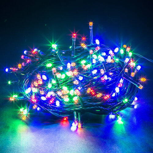 Vánoční světelný řetěz, 240 LED barevná