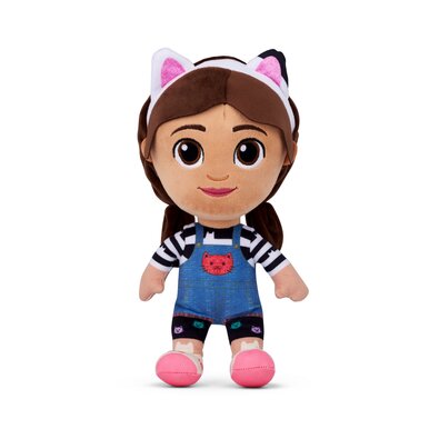 Gábinin Kouzelný Domek Gabby in dungarees 25 cm,plush