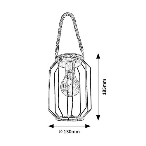 Felinar suspendabil Rabalux 77046 Solar LED Sluis