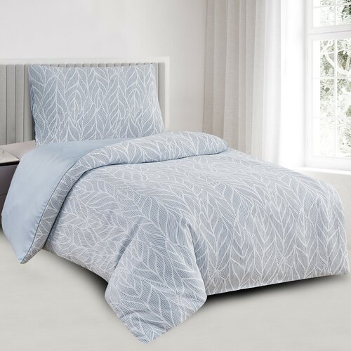 Žakárové obliečky Florida modrá, 140 x 200 cm, 70 x 90 cm