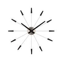 Ceas de perete negru, Nextime Plug Inn 2610zw, diam. 60 cm Ceas de perete negru, Nextime Plug Inn 2610zw, diam. 60 cm