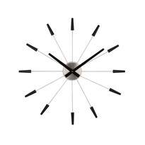 Nextime Plug Inn 2610zw nástenné hodiny čierna, pr. 60 cm