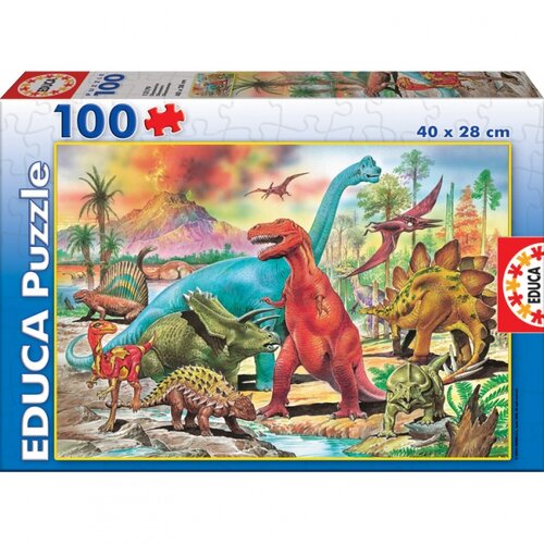 Puzzle Dinosaury, 100 dielikov