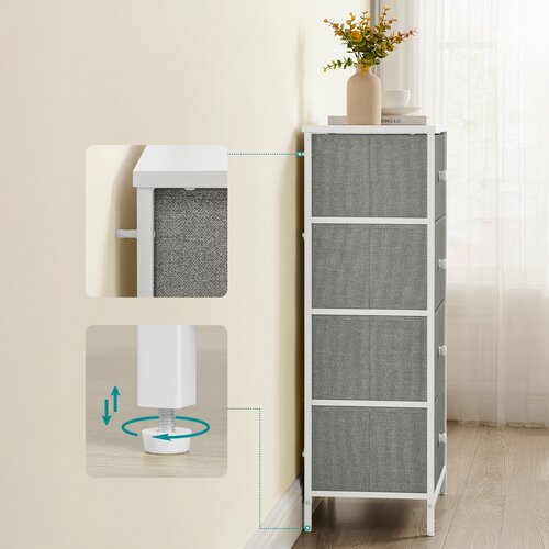 Комода E1031 GREY, 45 см