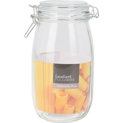 EH üvegfedeles üvegedény, 1,5 l
