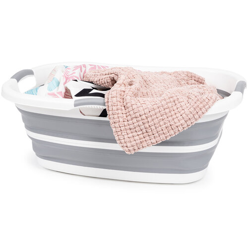 4Home Składany kosz silikonowy na pranie Clean