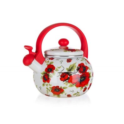 Banquet-Emaille-Teekanne Poppy, 2,2 lrot,