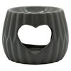 Home Elements Aromalampa Heart, siva, premer 8,5cm