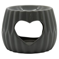 Home Elements Аромалампа Heart, сіра, діам. 8,5 см