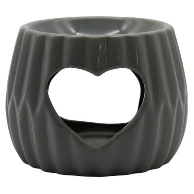 Home Elements Aromalampa Heart, siva, premer 8,5cm