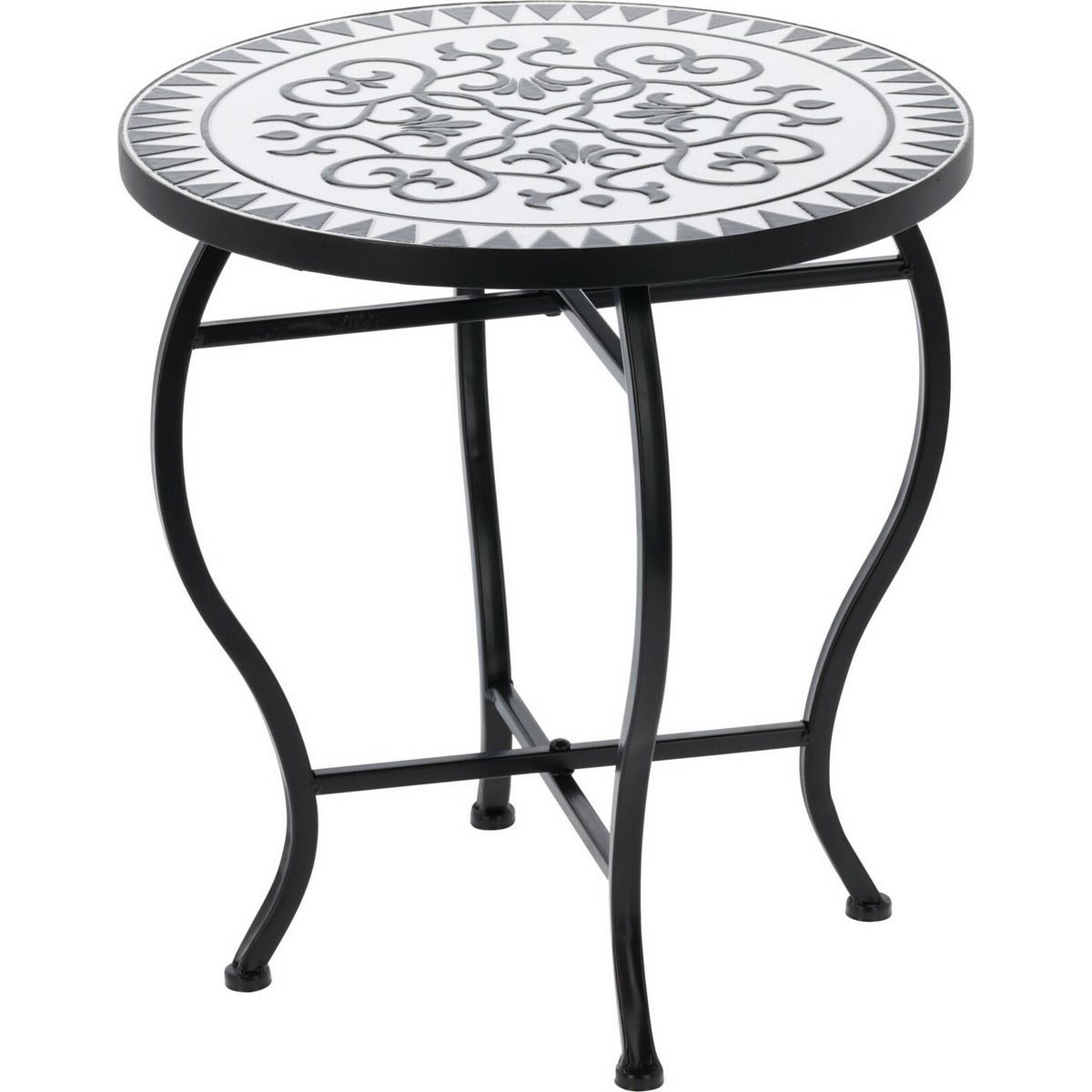 Vonkajší stolík Bistro dekor Mozaika svetlá, 38 x v. 40 cm