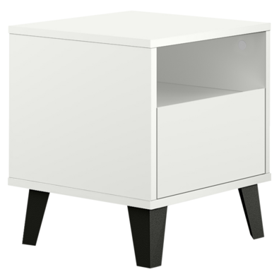 Nočný stolík BOGAN 1S, biela