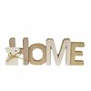 Inscripție din lemn HOME cu iepuraș, 21,5 x 7,5 x3 cm