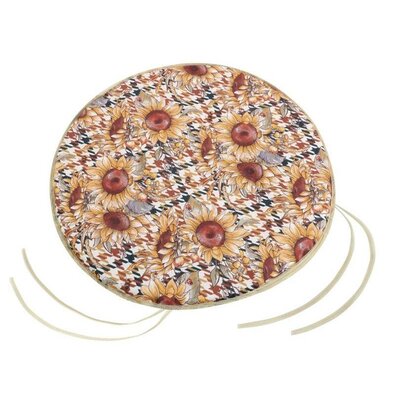 Bellatex Sedák EMA okrogel gladki Slunečnice, 40cm