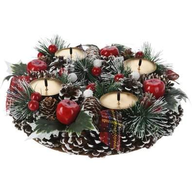 Adventi koszorú Pine, 27 x 8 cm