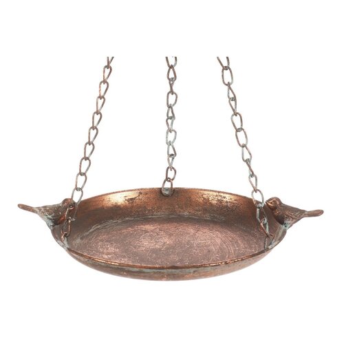 Adăpătoare metalică suspendată Romance,  26 x 20 x5 cm, culoare cupru